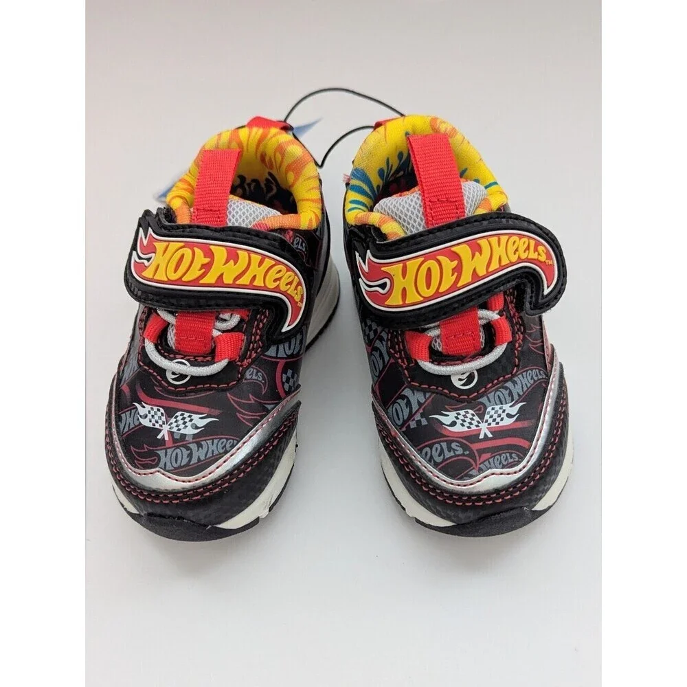 NWT Hot Wheels Toddler/Kids (Size 5) Light-Up Sneakers/Shoes w/Velcro Open Close